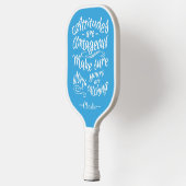 ATTITUDES aangepaste naam & kleur Pickleball Paddl Paddle (Links)