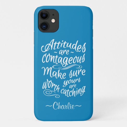 ATTITUDES douanenaam & de gevallen van de kleurent Case-Mate iPhone Case (Achterkant)
