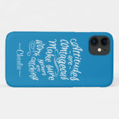 ATTITUDES douanenaam & de gevallen van de kleurent Case-Mate iPhone Case (Achterkant (horizontaal))