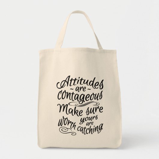 ATTITUDES MOTIVATIE CANVAS TASSEN (Voorkant)