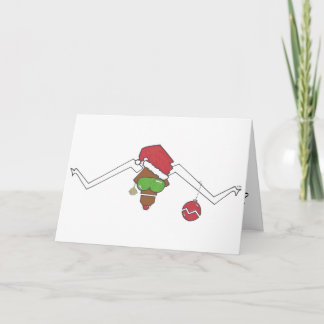 Attitudinous Animals® Lone Star Steer Kerstmis Feestdagen Kaart