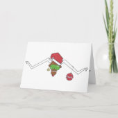 Attitudinous Animals® Lone Star Steer Kerstmis Feestdagen Kaart (Voorkant)