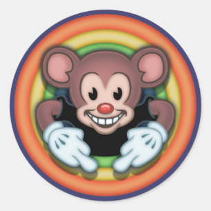 Attitudy Mouse Ronde Sticker