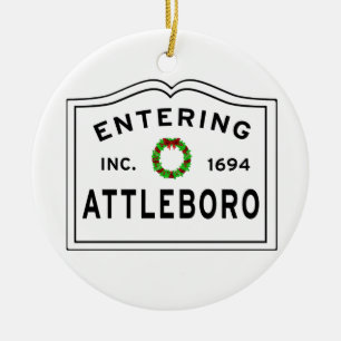 Attleboro, MA-keramisch Ornament