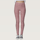 Attoni Bordeaux Linen Yoga Leggings (Voorkant)