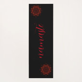 Attoni Namaste Reversible Red Black Elliptical Yogamat (Achterkant)