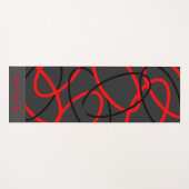 Attoni Namaste Reversible Red Black Elliptical Yogamat (Voorkant (horizontaal))