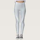 Attoni Zilver Geometrisch Patroon  Leggings (Voorkant)