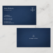 ATTORNEE BIJ WET - Elegant blauw Visitekaartje (Voorkant / Achterkant)