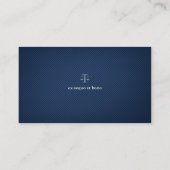ATTORNEE BIJ WET - Elegant blauw Visitekaartje (Achterkant)