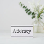 Attorney 3D Stripes Golden Visitekaartje (Staand voorkant)