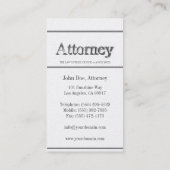Attorney 3D Stripes Golden Visitekaartje (Achterkant)