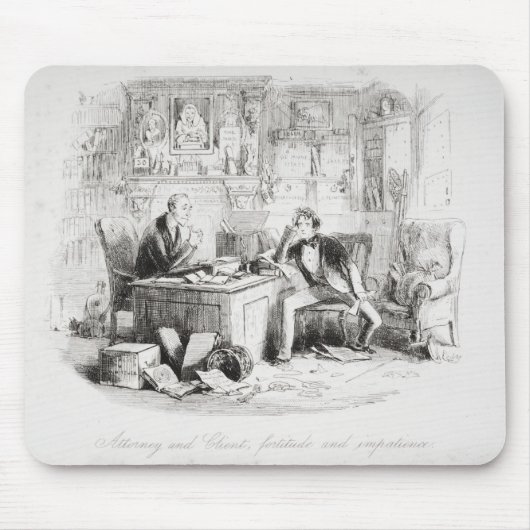Attorney and Client, fortitude and ongeduldig Muismat (Voorkant)