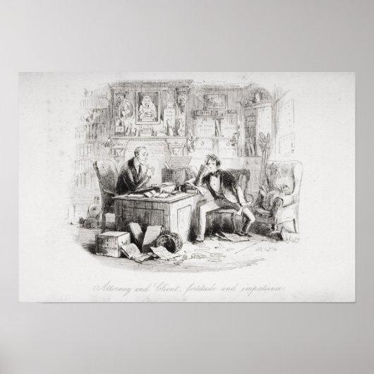 Attorney and Client, fortitude and ongeduldig Poster (Voorkant)
