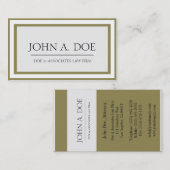 Attorney Antiek Gold Border Galore Visitekaartje (Voorkant / Achterkant)