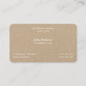 Attorney at Law I Scales of Justice Visitekaartje (Voorkant)