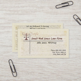Attorney At Law Lawyer Business Card Visitekaartje