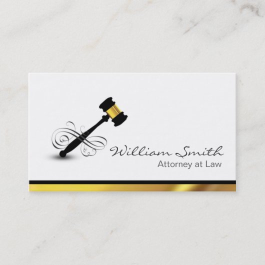 Attorney at Law / Lawyer Visitekaartje (Voorkant)