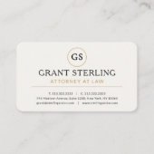 Attorney at Law Professional Visitekaartje (Voorkant)