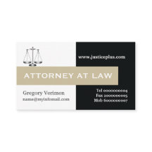 Attorney at law scale of justice taupe, black