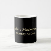 Attorney at Law Scales of Justice Lawyer Custom Koffiemok (Center)