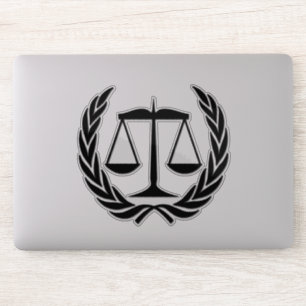 Attorney at Law Scales of Justice Sticker