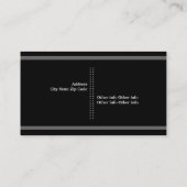 Attorney at law schaal van justitie grijs, zwart visitekaartje (Achterkant)