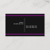 Attorney at law schaal van justitie paarse, zwart visitekaartje (Achterkant)