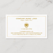 Attorney At Law-Simple Custom Logo Visitekaartje (Achterkant)