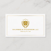 Attorney At Law-Simple Custom Logo Visitekaartje (Voorkant)