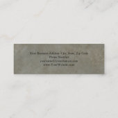 Attorney at Law Stone Design Simple Minimalist Mini Visitekaartje (Achterkant)