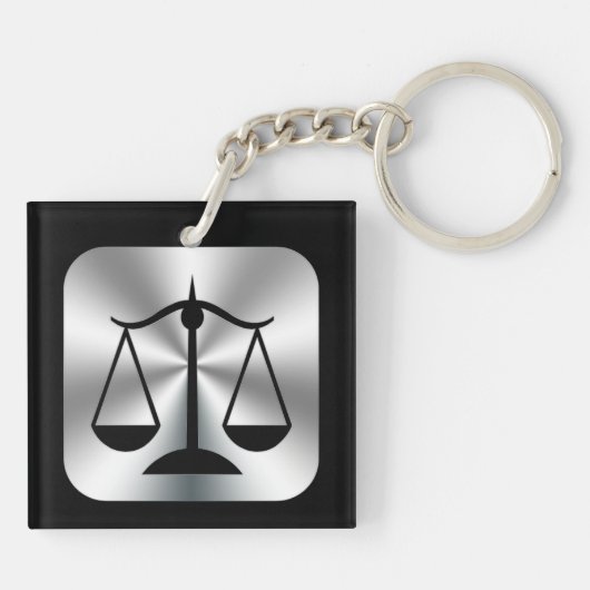 Attorney at Law Symbol Sleutelhanger (Achterkant)