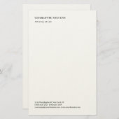 Attorney at Law Trendy Minimalist Elegant Simple Briefpapier (Voorkant / Achterkant)