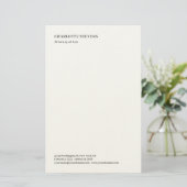 Attorney at Law Trendy Minimalist Elegant Simple Briefpapier (Staand voorkant)