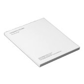 Attorney at Law Trendy Minimalist Elegant Simple Notitieblok (Schuin)