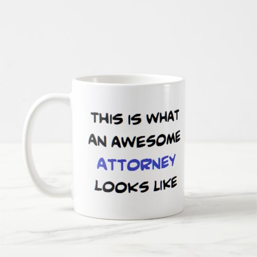 attorney, awesome koffiemok (Links)