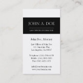 Attorney Black Banner - Available Letterhead - Visitekaartje (Achterkant)