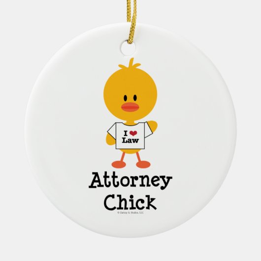 Attorney Chick Ornament (Voorkant)