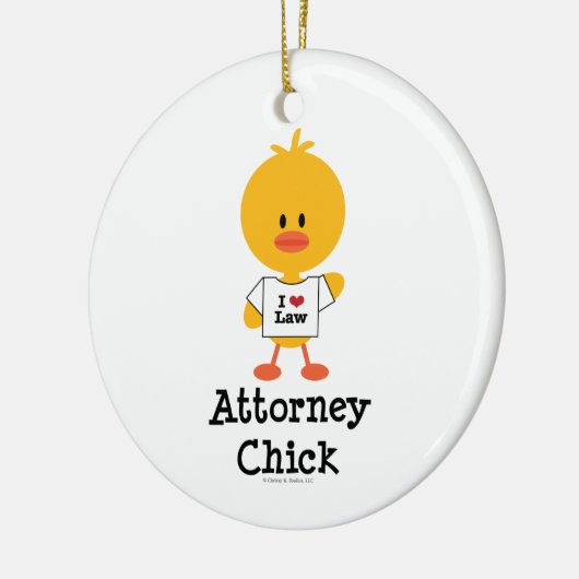 Attorney Chick Ornament (Links)
