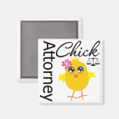 Attorney Chick v1 Magneet (Voorkant / Achterkant)