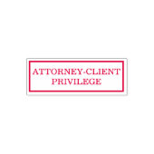 Attorney Client Privilege Zelfinktende Stempel (Design)