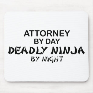 Attorney Deadly Ninja door Night Muismat