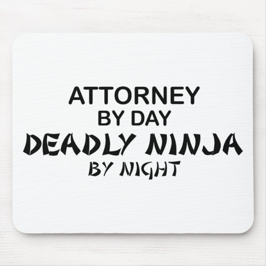 Attorney Deadly Ninja door Night Muismat (Voorkant)