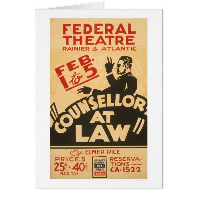 Attorney Drama 1938 WPA (Voorkant)
