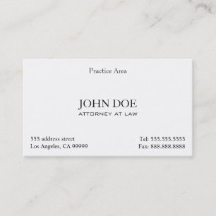 Attorney Elegant Clean II Visitekaartje