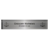 Attorney Executive Desk Name Borden Naambordje (Voorkant)