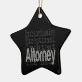 Attorney Extraordinaire Keramisch Ornament (Links)