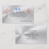 Attorney for Medical Claims Silver-effect Visitekaartje (Voorkant / Achterkant)