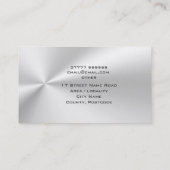 Attorney for Medical Claims Silver-effect Visitekaartje (Achterkant)