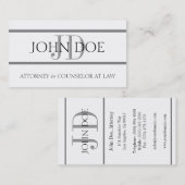Attorney G Stripe W/W - Available Letterhead - Visitekaartje (Voorkant / Achterkant)